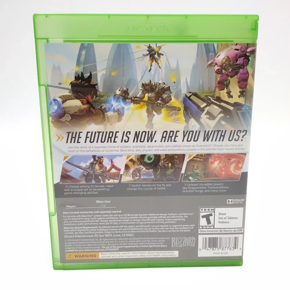 Overwatch Origins Edition Xbox One Game (Microsoft, 2016) Complete